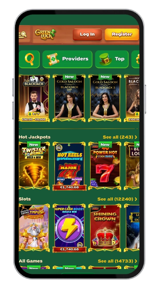 GreenLuck casino descarregar